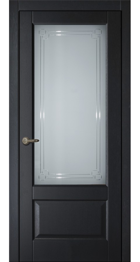 Двери ARIA с белым стеклом