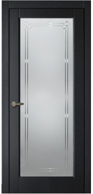 Двери ARIA со стеклом Silver