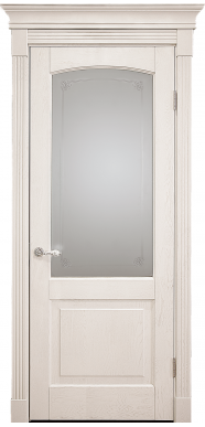 Двери CLASSIC с белым стеклом