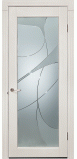 Двери LAGUNA с белым стеклом